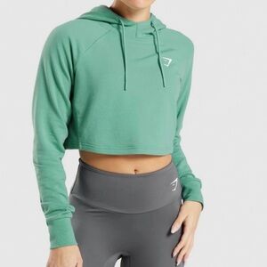 Gymshark Green Cropped Hoodie